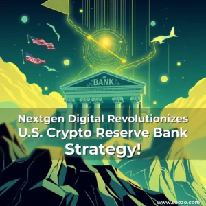 Artistic representation for Nextgen Digital Revolutionizes U.S. Crypto Reserve Bank Strategy!