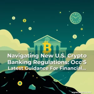 Artistic representation for Navigating New U.S. Crypto Banking Regulations: Occ'S Latest Guidance For Financial Institutions!