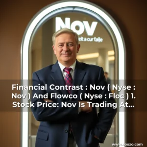Artistic representation for Financial Contrast : Nov ( Nyse : Nov ) And Flowco ( Nyse : Floc ) 1. Stock Price: Nov Is Trading At $8.