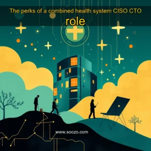 Artistic representation for The perks of a combined health system CISO CTO role
