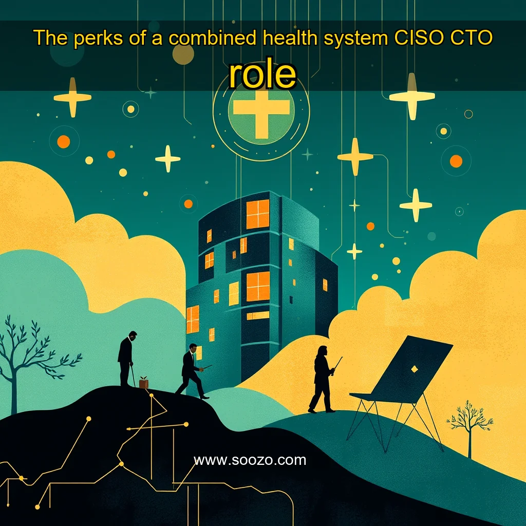 Artistic representation for The perks of a combined health system CISO CTO role