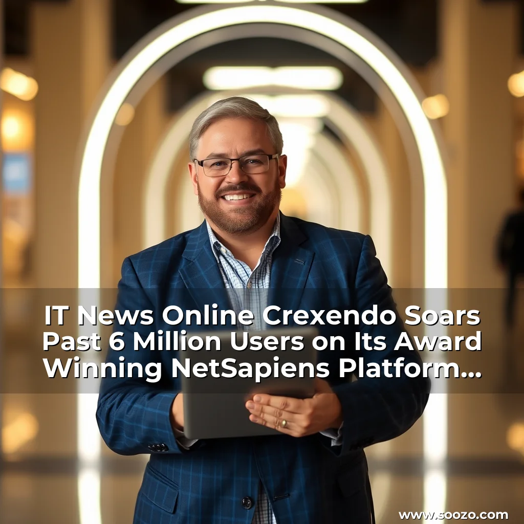 Artistic representation for IT News Online Crexendo Soars Past 6 Million Users on Its Award Winning NetSapiens Platform Triples User Base in Just 3 1 2 Years