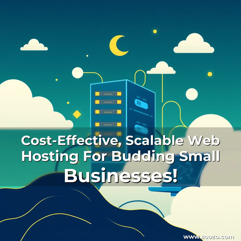 Artistic representation for Cost-Effective, Scalable Web Hosting For Budding Small Businesses!