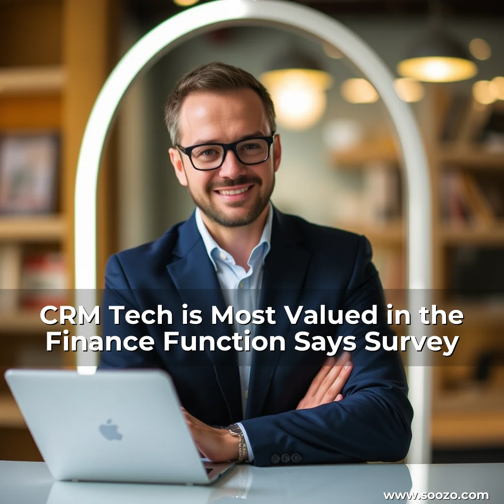 Artistic representation for CRM Tech is Most Valued in the Finance Function Says Survey