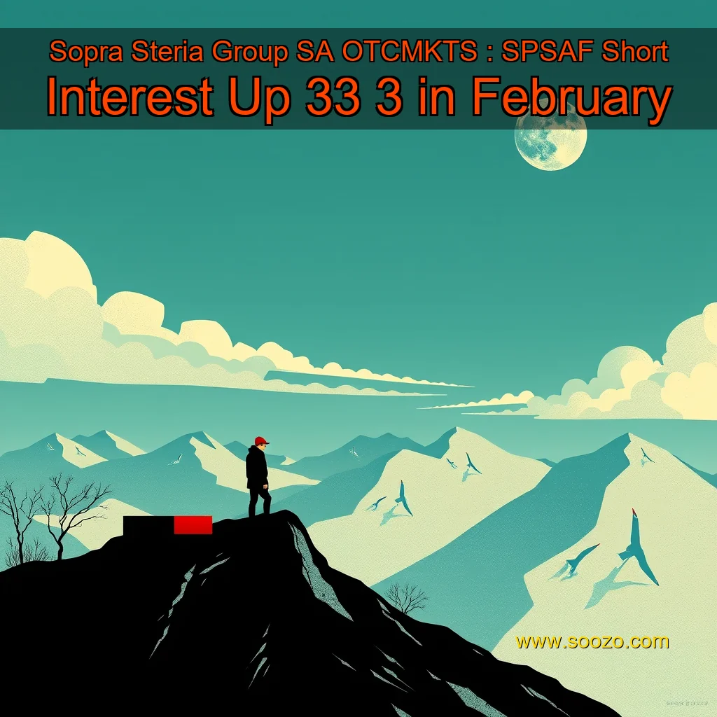 Artistic representation for Sopra Steria Group SA OTCMKTS : SPSAF Short Interest Up 33 3 in February