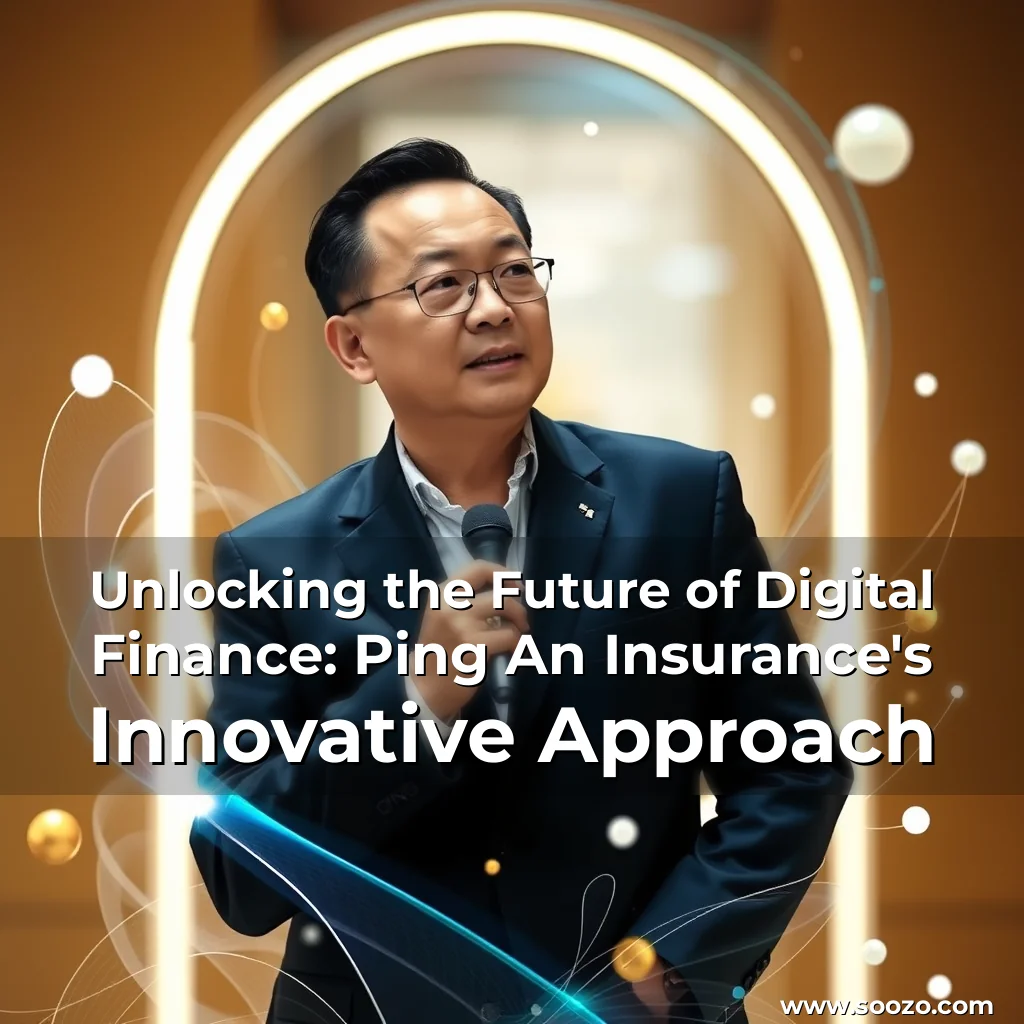 Artistic representation for Unlocking the Future of Digital Finance: Ping An Insurance's Innovative Approach