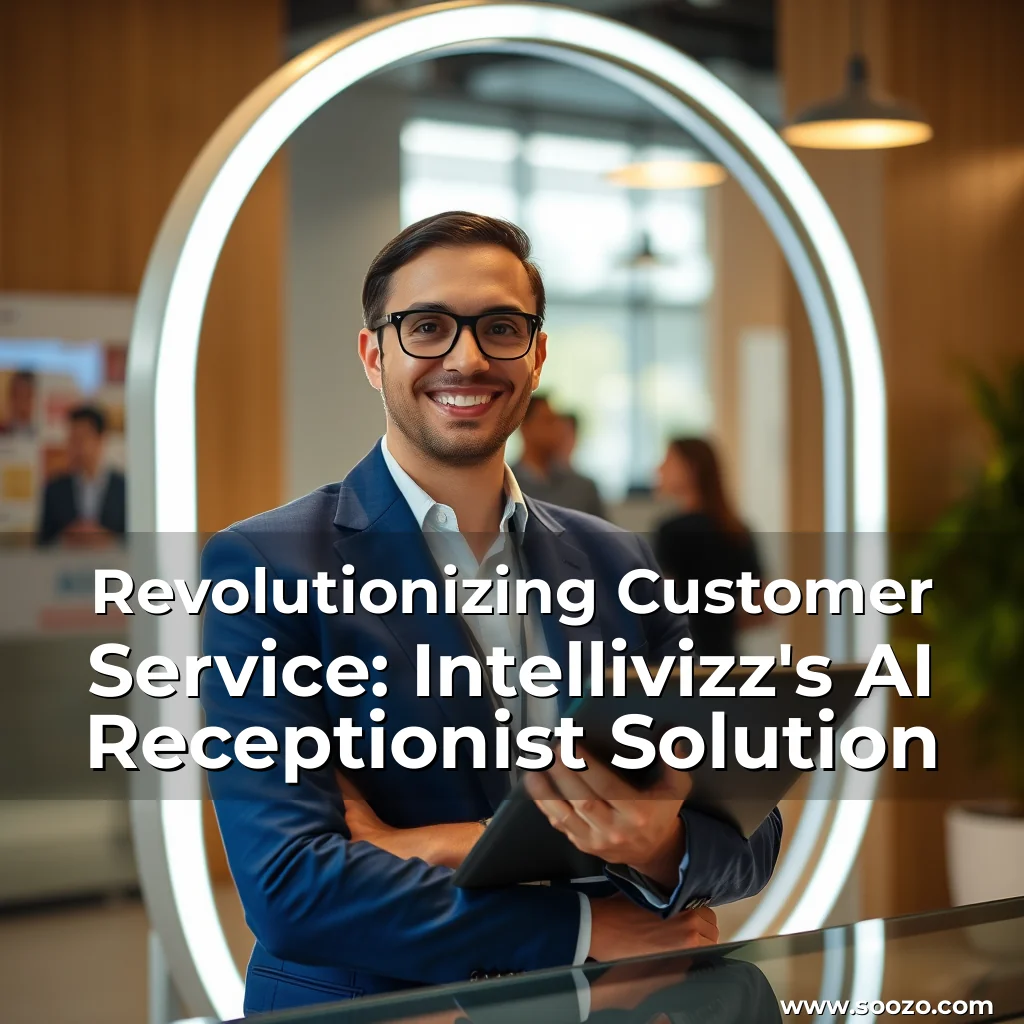 Artistic representation for Revolutionizing Customer Service: Intellivizz's AI Receptionist Solution
