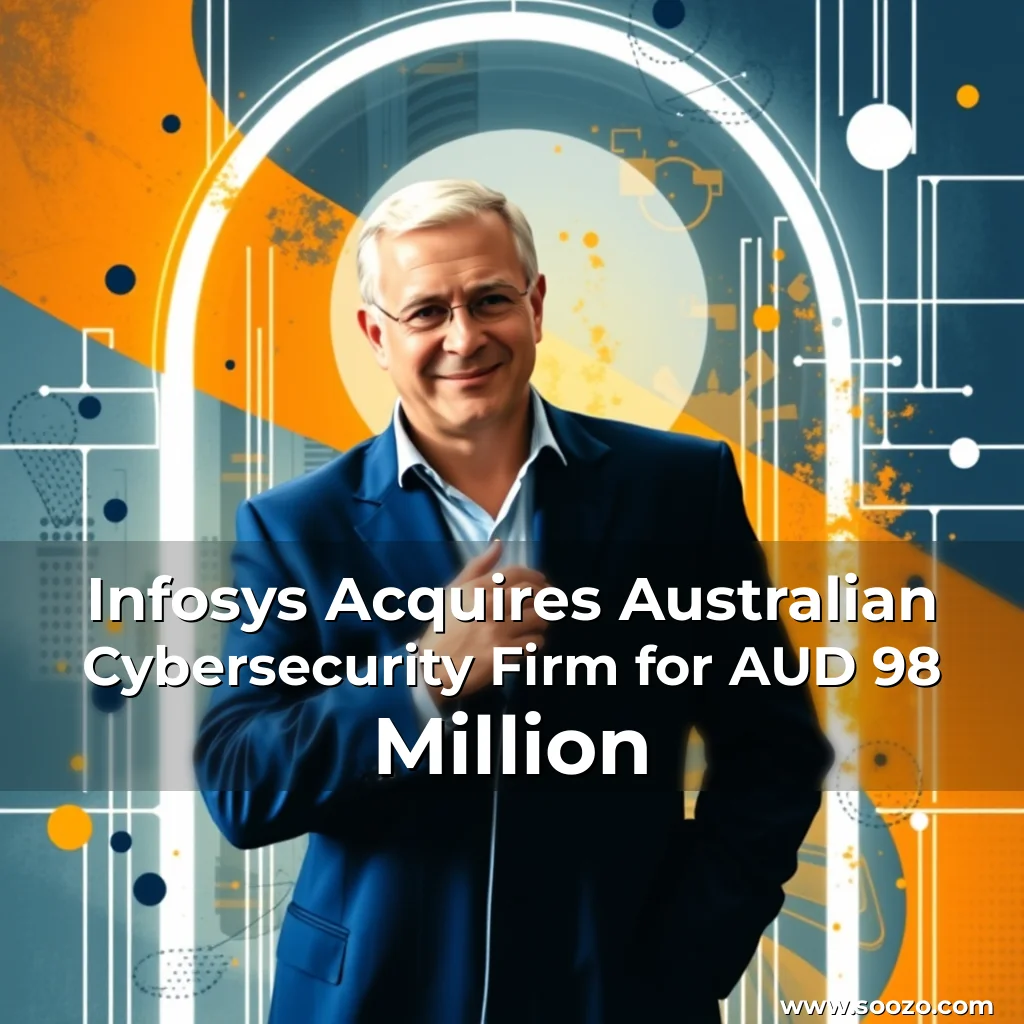 Artistic representation for Infosys Acquires Australian Cybersecurity Firm for AUD 98 Million