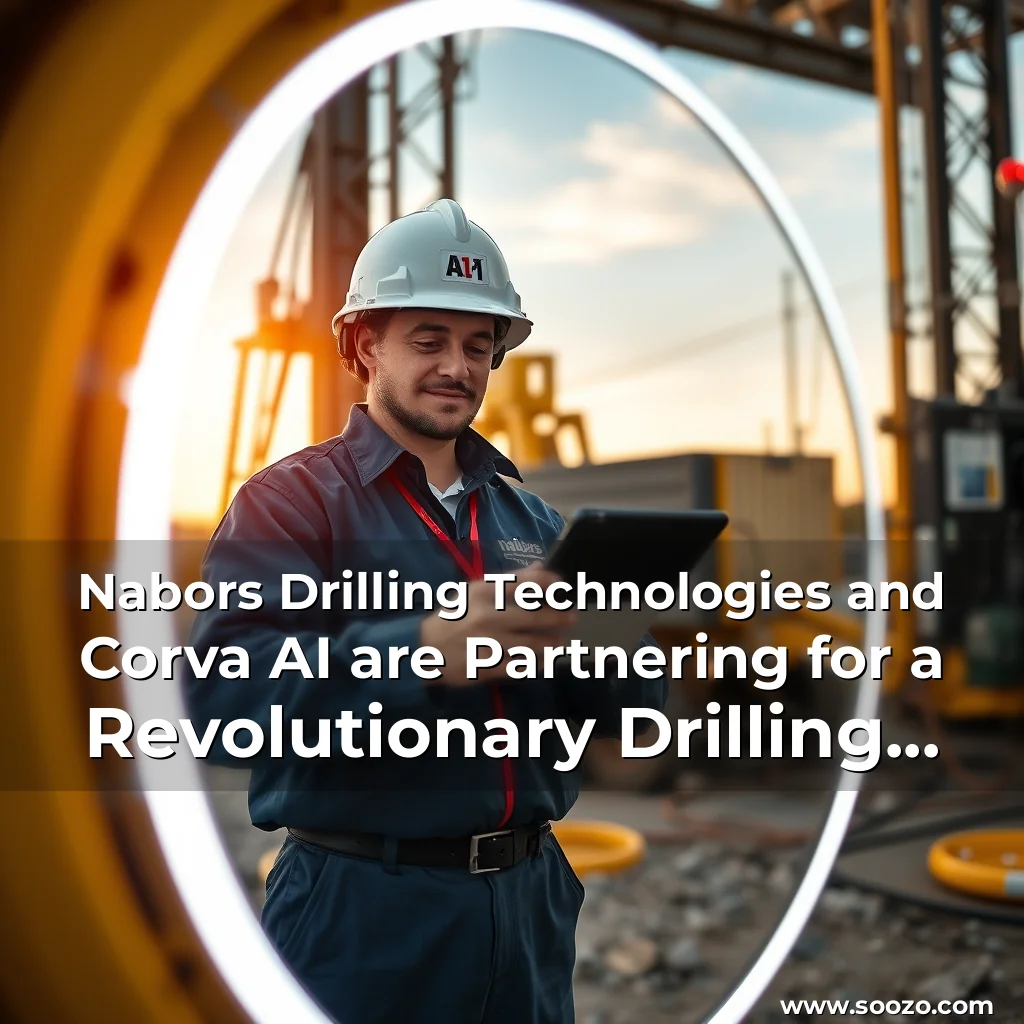 Artistic representation for Nabors Drilling Technologies and Corva AI are Partnering for a Revolutionary Drilling Intelligence Solution