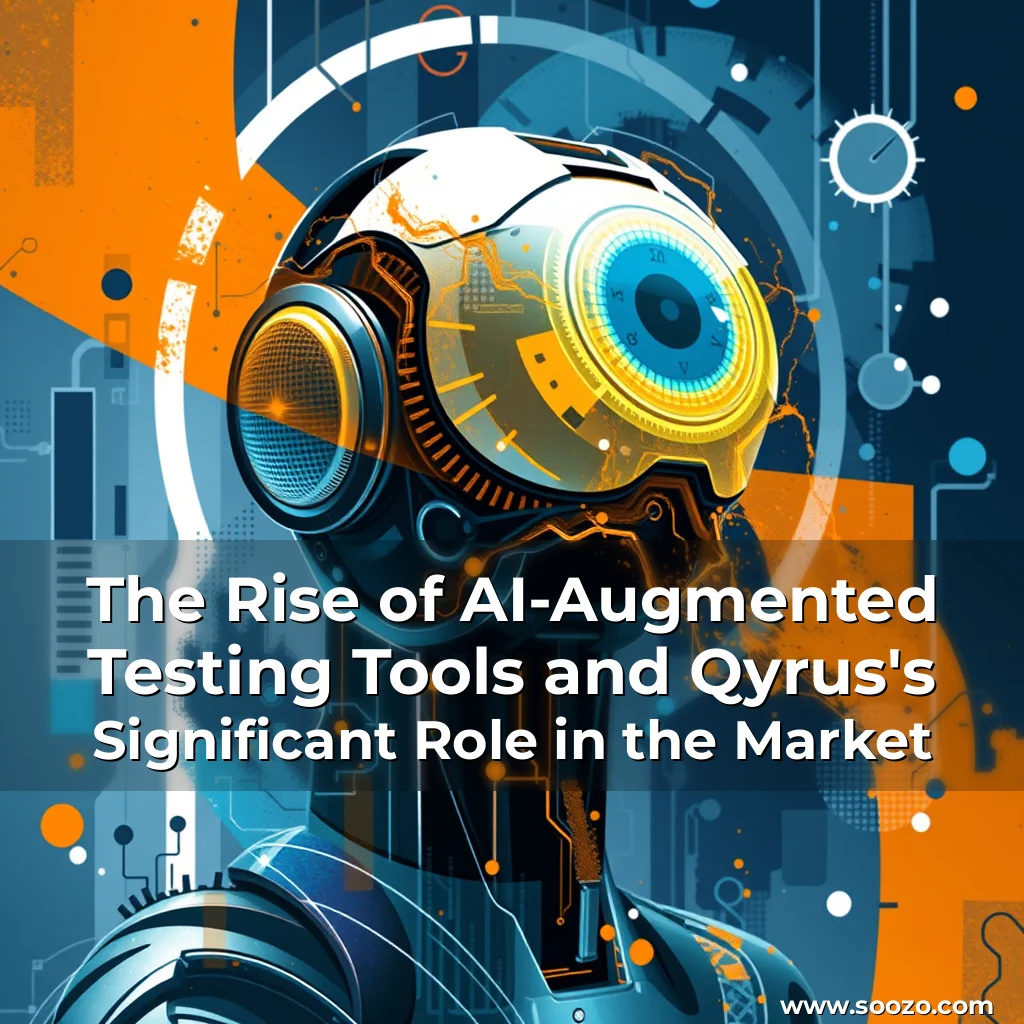 Artistic representation for The Rise of AI-Augmented Testing Tools and Qyrus's Significant Role in the Market