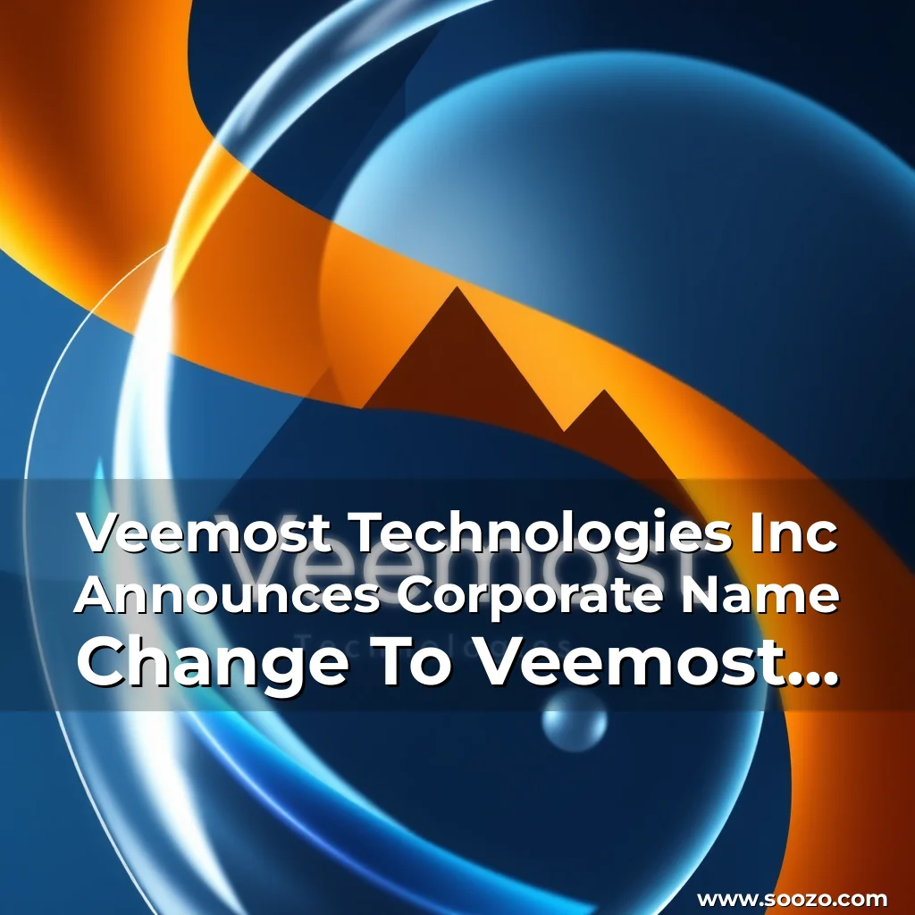 Artistic representation for Veemost Technologies Inc Announces Corporate Name Change To Veemost Technologies Inc!
