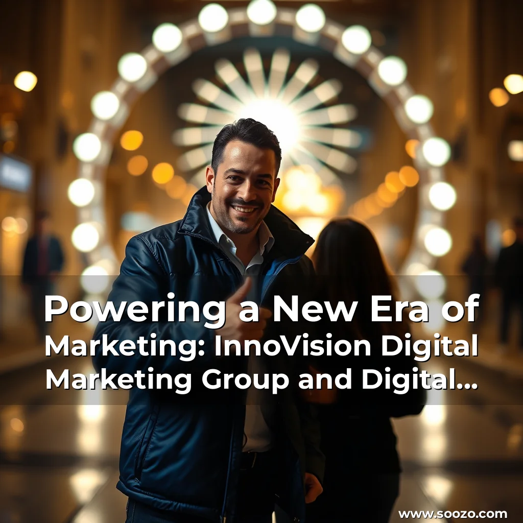 Artistic representation for Powering a New Era of Marketing: InnoVision Digital Marketing Group and Digital Marketing Group Forge Historic Partnership