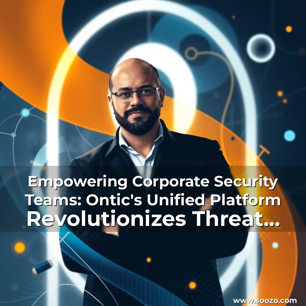 Artistic representation for Empowering Corporate Security Teams: Ontic's Unified Platform Revolutionizes Threat Management