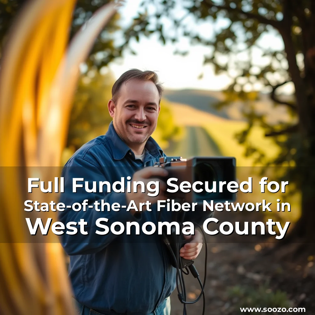 Artistic representation for Full Funding Secured for State-of-the-Art Fiber Network in West Sonoma County