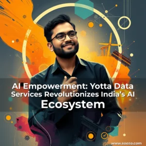 Artistic representation for AI Empowerment: Yotta Data Services Revolutionizes India’s AI Ecosystem