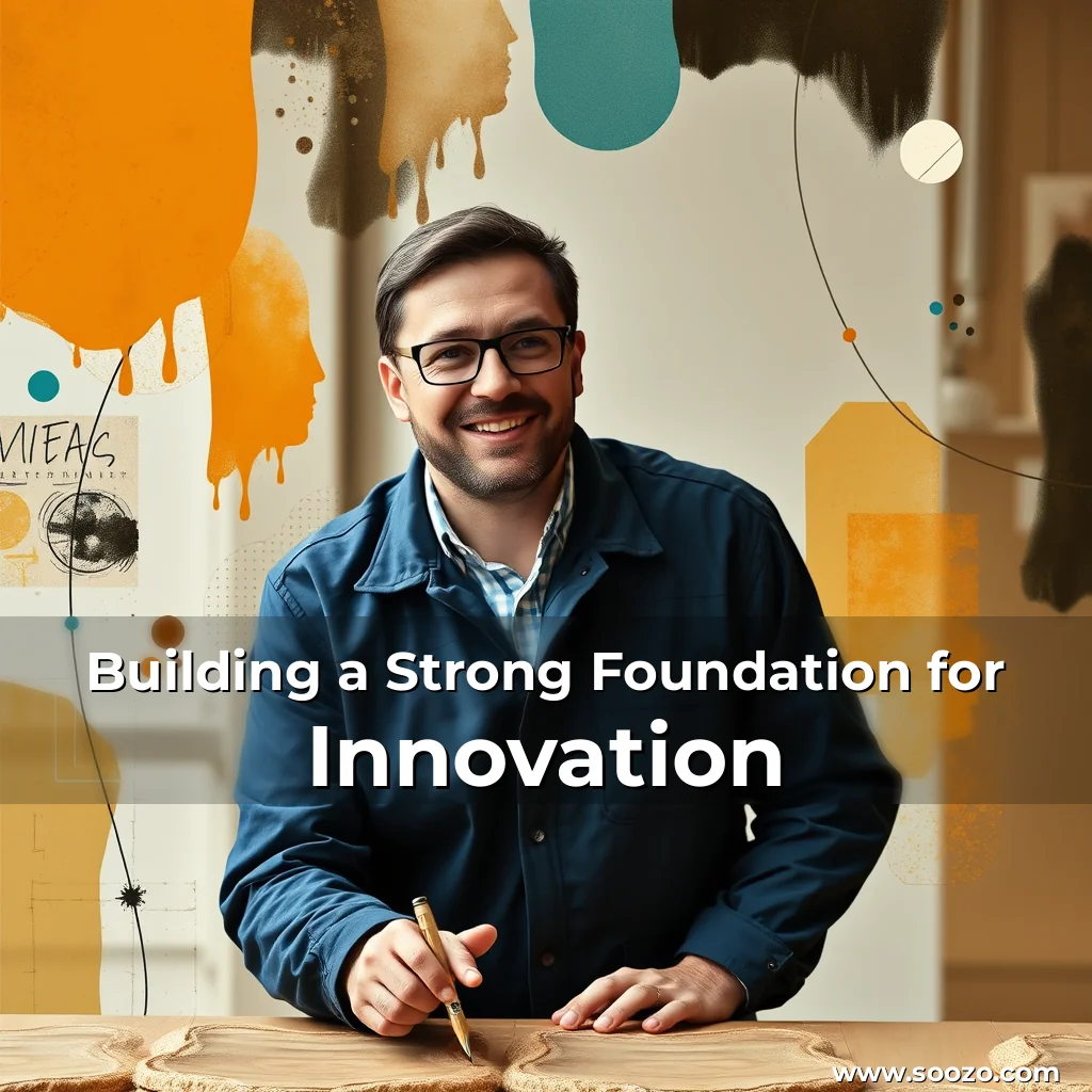 Artistic representation for Building a Strong Foundation for Innovation