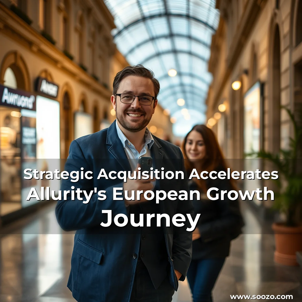 Artistic representation for Strategic Acquisition Accelerates Allurity's European Growth Journey
