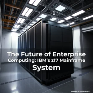 Artistic representation for The Future of Enterprise Computing: IBM’s z17 Mainframe System
