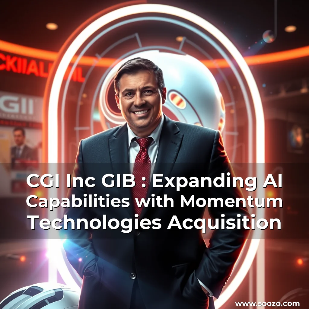 Artistic representation for CGI Inc GIB : Expanding AI Capabilities with Momentum Technologies Acquisition