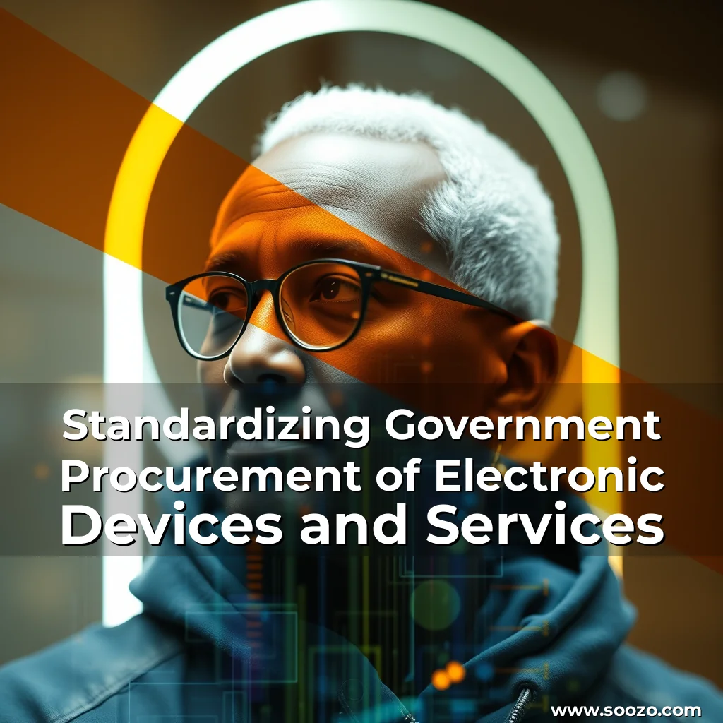 Artistic representation for Standardizing Government Procurement of Electronic Devices and Services