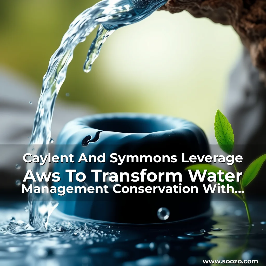 Artistic representation for Caylent And Symmons Leverage Aws To Transform Water Management Conservation With Ai And Machine Learning! The Original Title Is Quite Engaging And Informative.