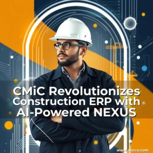 Artistic representation for CMiC Revolutionizes Construction ERP with AI-Powered NEXUS