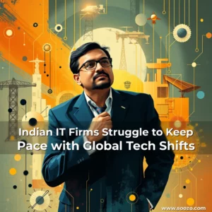 Artistic representation for Indian IT Firms Struggle to Keep Pace with Global Tech Shifts
