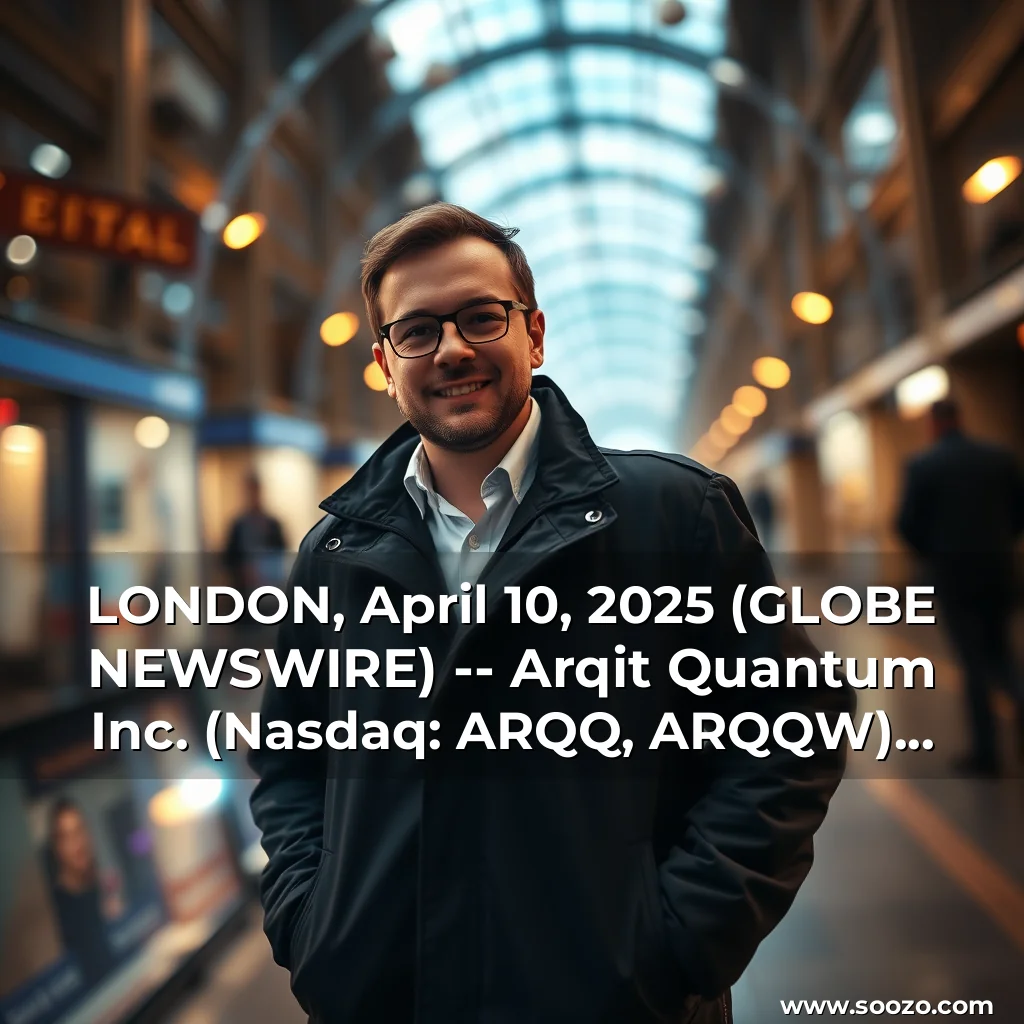 Artistic representation for LONDON, April 10, 2025 (GLOBE NEWSWIRE) -- Arqit Quantum Inc. (Nasdaq: ARQQ, ARQQW) (Arqit), a leader in quantum-safe encryption, has announced a major collaboration with RSG Telecom, a leading provider of advanced telecommunications infrastructure and services, to bring cutting-edge symmetric key cryptography technology to secure both its public and private sector networks.