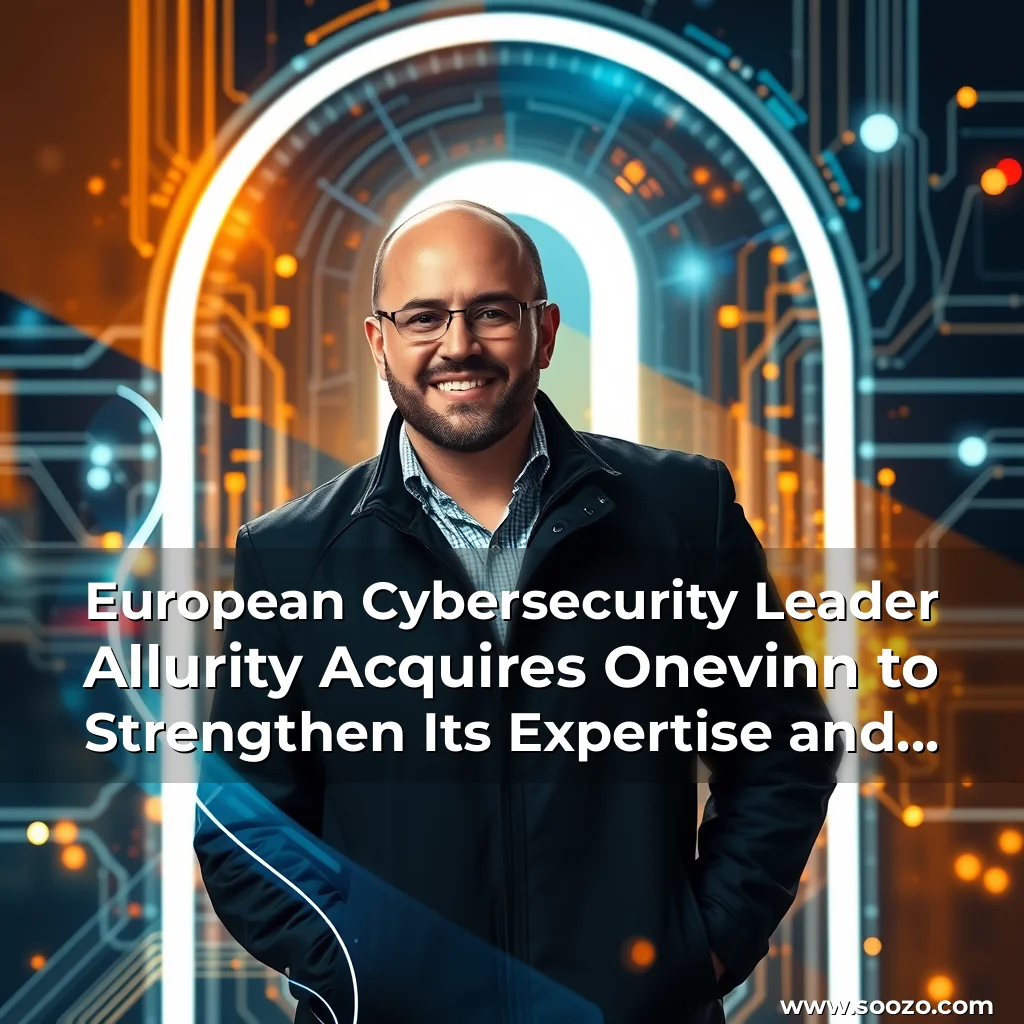 Artistic representation for European Cybersecurity Leader Allurity Acquires Onevinn to Strengthen Its Expertise and Deliver Future-Ready Solutions