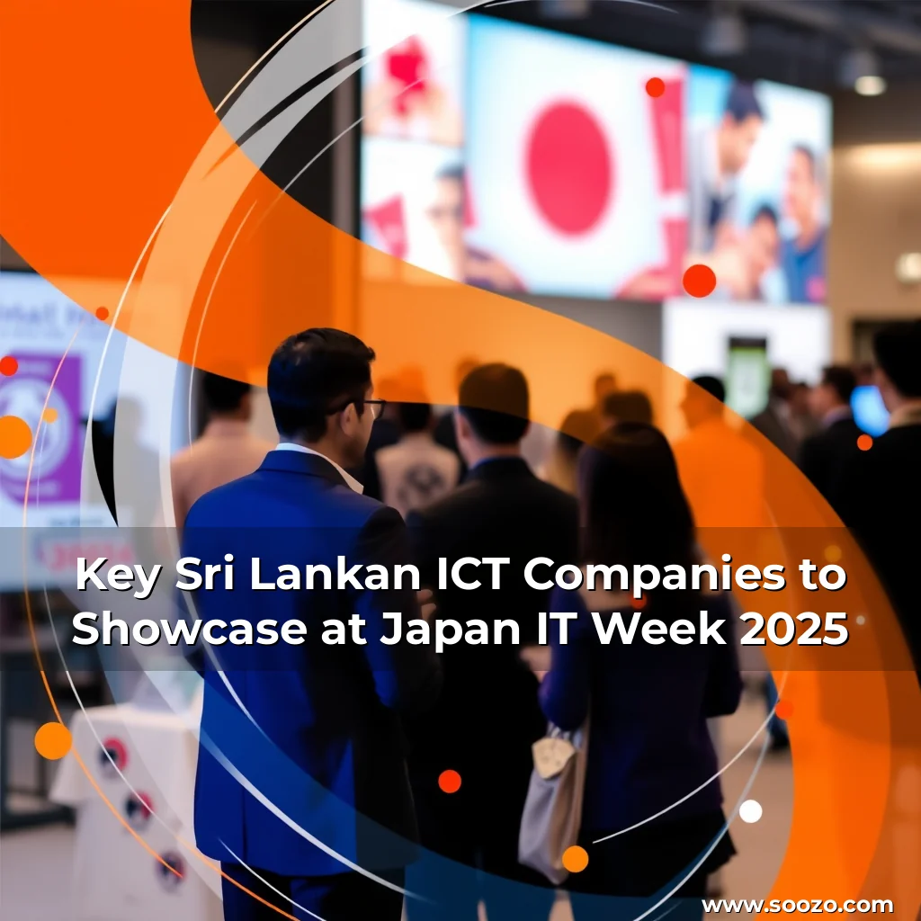 Artistic representation for Key Sri Lankan ICT Companies to Showcase at Japan IT Week 2025