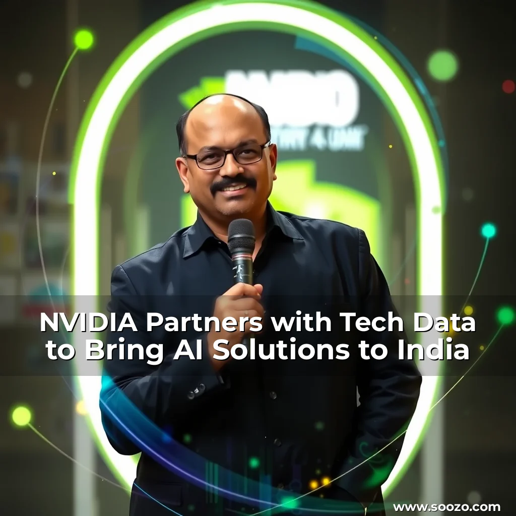Artistic representation for NVIDIA Partners with Tech Data to Bring AI Solutions to India