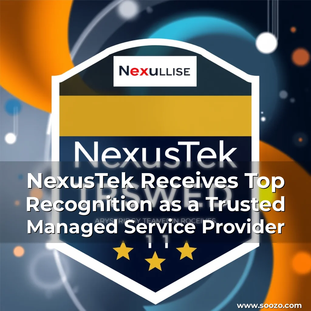 Artistic representation for NexusTek Receives Top Recognition as a Trusted Managed Service Provider