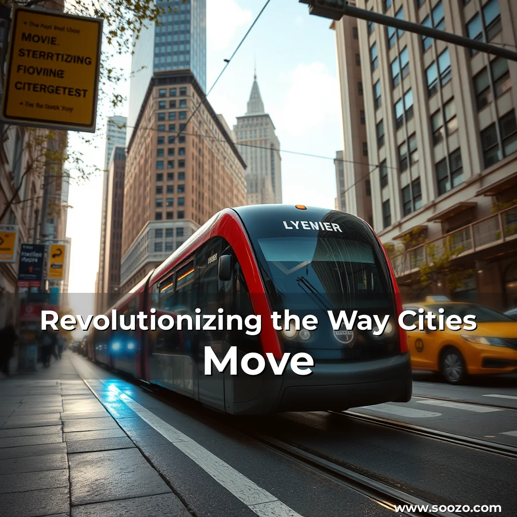 Artistic representation for Revolutionizing the Way Cities Move