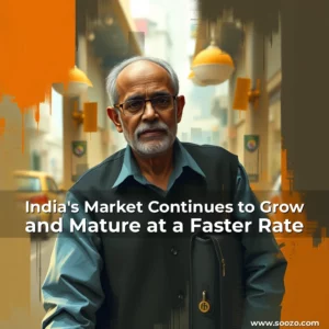 Artistic representation for India's Market Continues to Grow and Mature at a Faster Rate