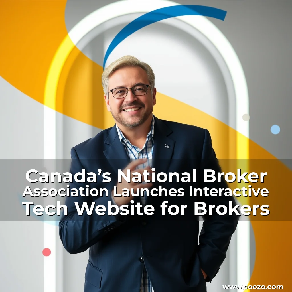 Artistic representation for Canada’s National Broker Association Launches Interactive Tech Website for Brokers