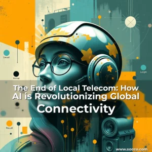 Artistic representation for The End of Local Telecom: How AI is Revolutionizing Global Connectivity
