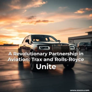 Artistic representation for A Revolutionary Partnership in Aviation: Trax and Rolls-Royce Unite