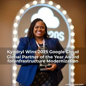 Artistic representation for Kyndryl Wins 2025 Google Cloud Global Partner of the Year Award for Infrastructure Modernization