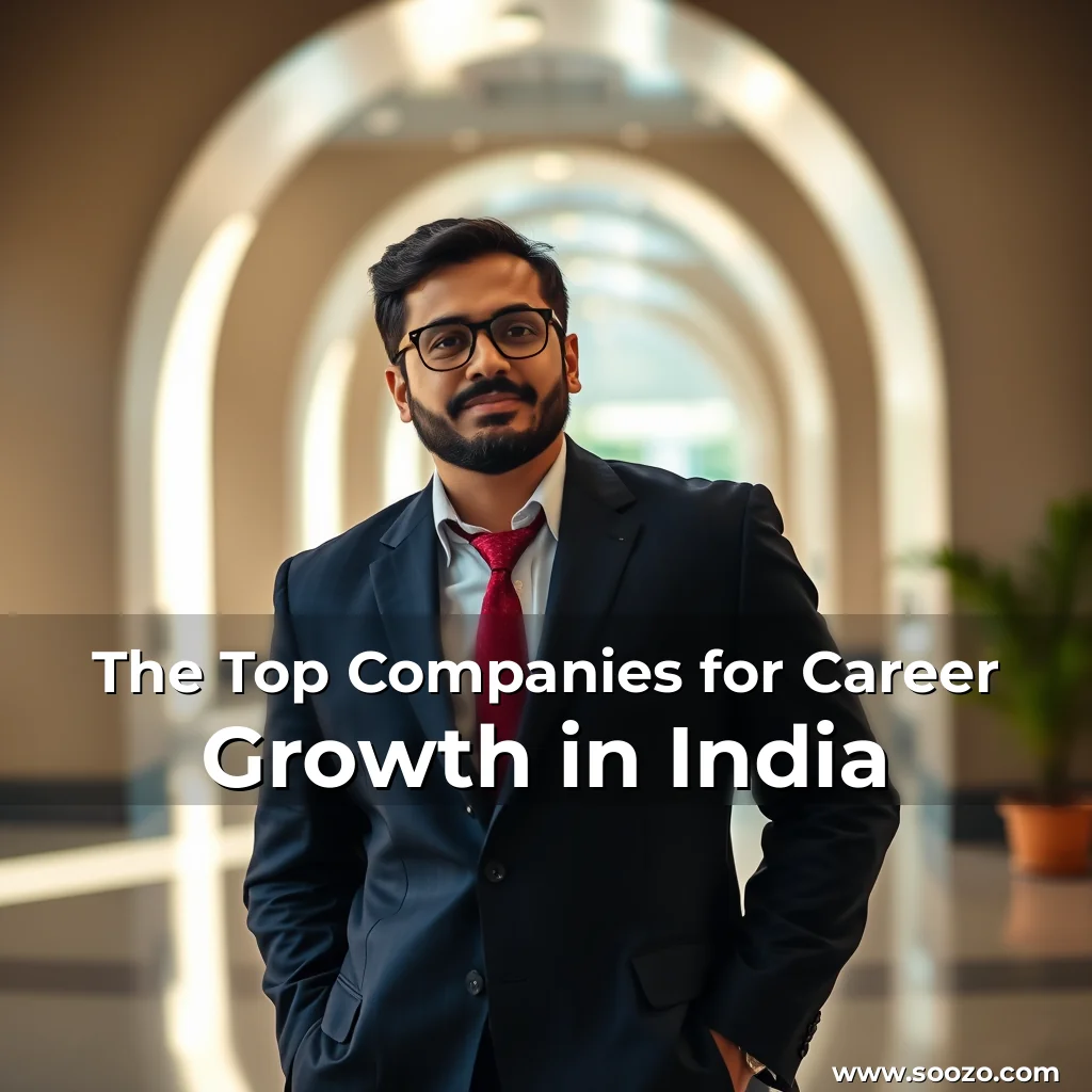 Artistic representation for The Top Companies for Career Growth in India