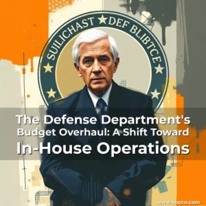Artistic representation for The Defense Department's Budget Overhaul: A Shift Toward In-House Operations