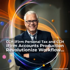 Artistic representation for CCH iFirm Personal Tax and CCH iFirm Accounts Production Revolutionize Workflow Efficiency for UK Tax and Accounting Professionals