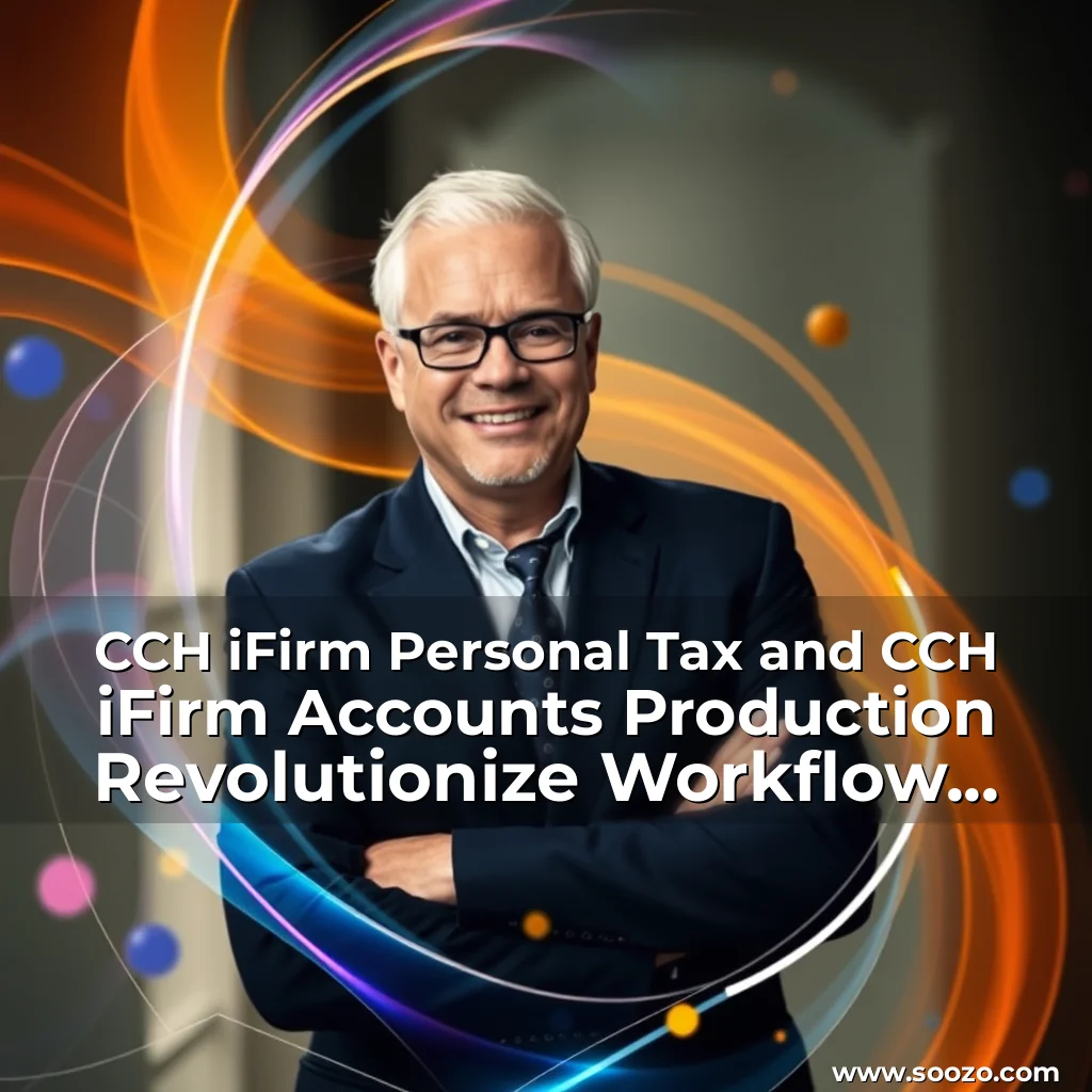 Artistic representation for CCH iFirm Personal Tax and CCH iFirm Accounts Production Revolutionize Workflow Efficiency for UK Tax and Accounting Professionals