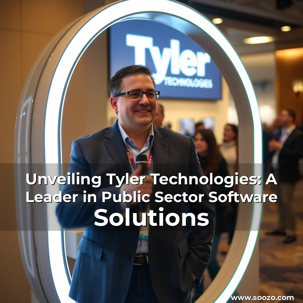 Artistic representation for Unveiling Tyler Technologies: A Leader in Public Sector Software Solutions