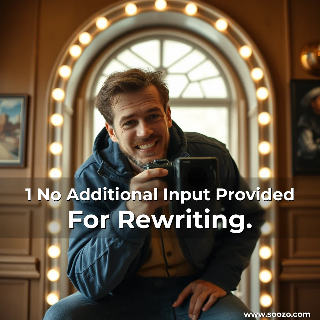 Artistic representation for 1 No Additional Input Provided For Rewriting.