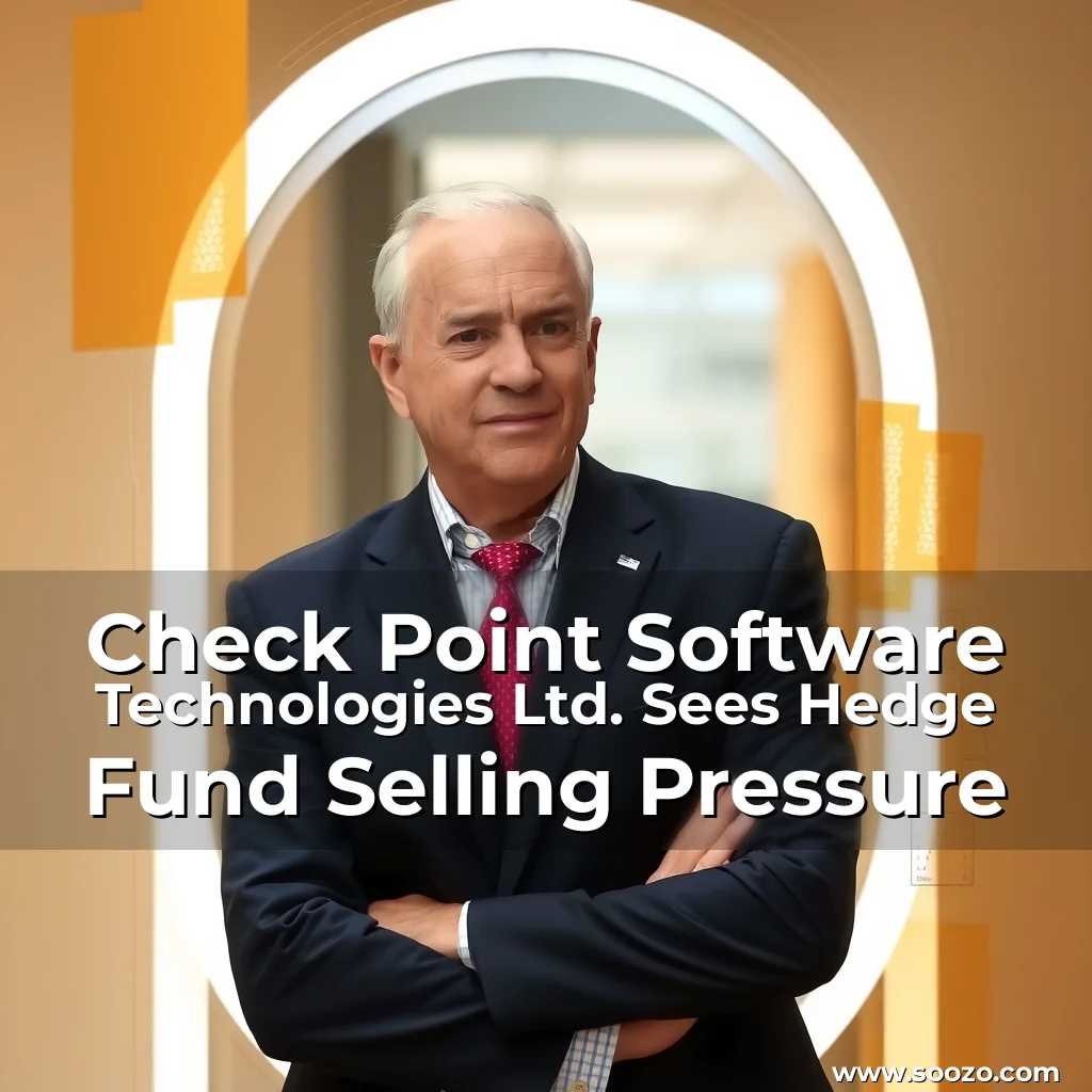Artistic representation for Check Point Software Technologies Ltd. Sees Hedge Fund Selling Pressure