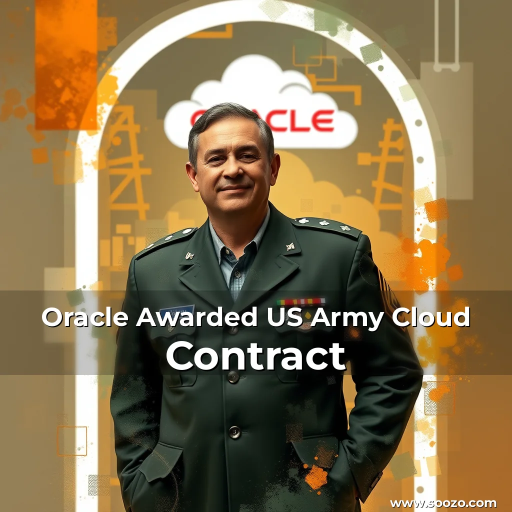 Artistic representation for Oracle Awarded US Army Cloud Contract