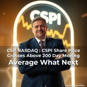 Artistic representation for CSP NASDAQ : CSPI Share Price Crosses Above 200 Day Moving Average What Next