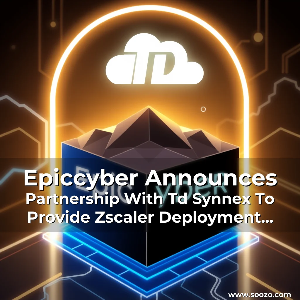 Artistic representation for Epiccyber Announces Partnership With Td Synnex To Provide Zscaler Deployment And Value Services For Cloud And Hybrid Environments!