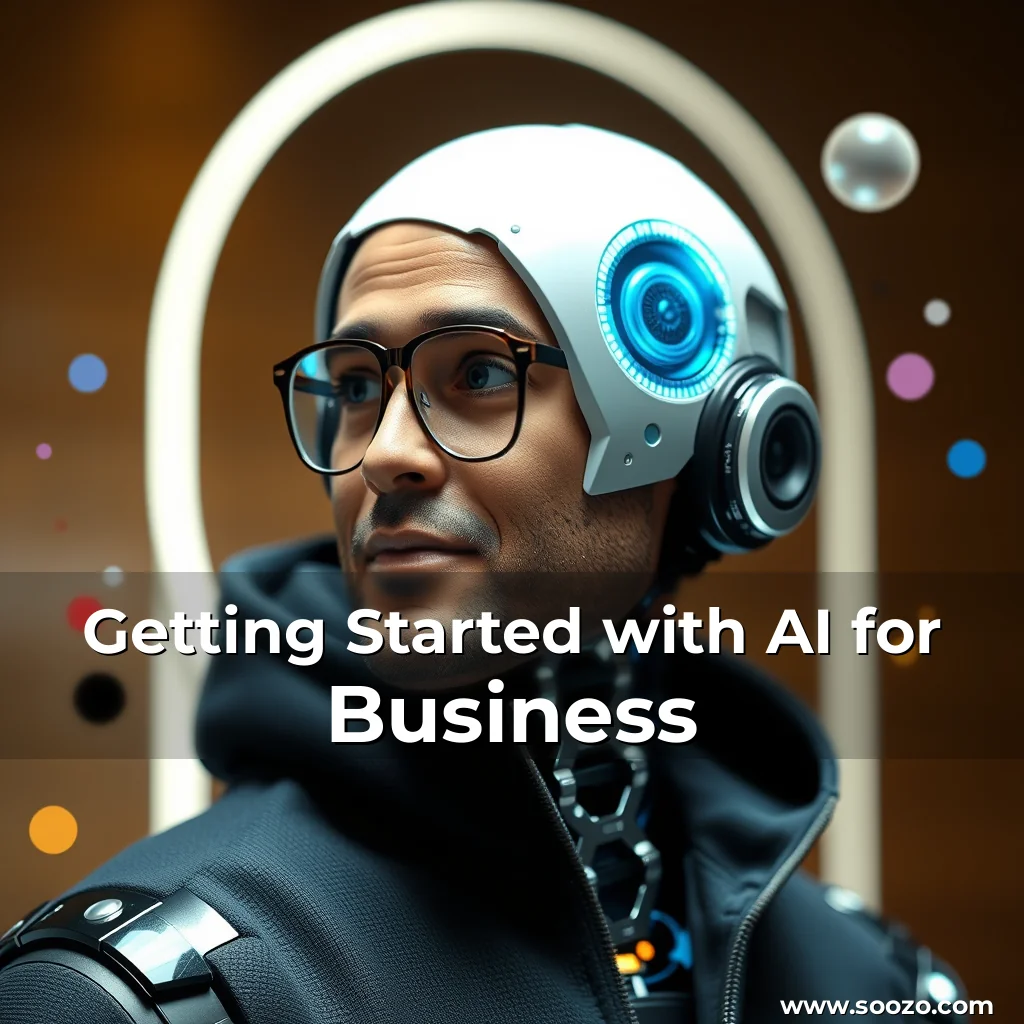 Artistic representation for Getting Started with AI for Business