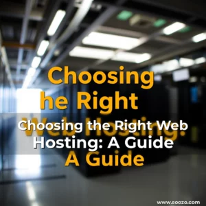 Artistic representation for Choosing the Right Web Hosting: A Guide